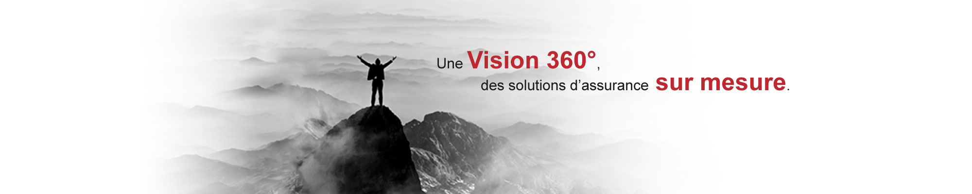 Une Vision 360 degrés, des solutions d'assurance sur mesure.
