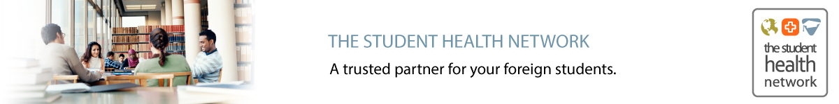 THE STUDENT HEALTH NETWORK. A trusted partner for your foreign students.
