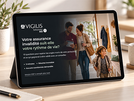 Aperçu de l'autoévaluation sur tablette